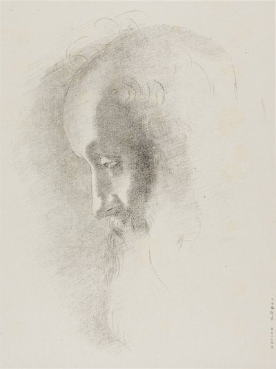 A la vejez, lámina 1 de 6 de Odilon Redon