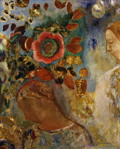 Dos Jóvenes con Flores, 1912 de Odilon Redon