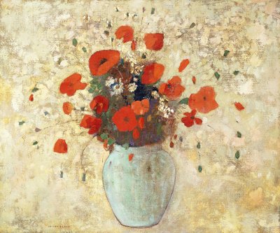 Jarrón de amapolas, 1905-09 de Odilon Redon