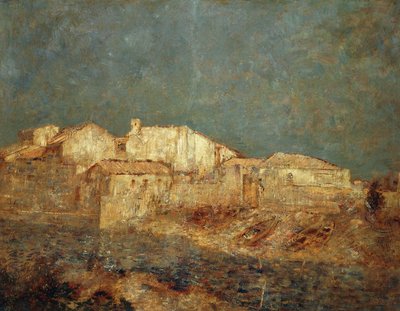 Paisaje veneciano o barrio de pescadores en Venecia de Odilon Redon