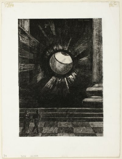Visión, lámina ocho de En sueños de Odilon Redon