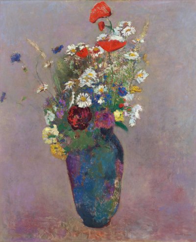 Visión: jarrón de flores por Redon, Odilon (1840-1916) de Odilon Redon