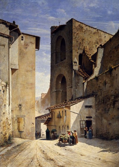 Porta San Niccolo en Florencia de Odoardo Borrani
