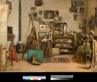 El taller Pintura de Odoardo Borrani (1833-1905) 1885 Colección particular de Odoardo Borrani
