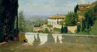 Villa Medici en Fiesole de Odoardo Borrani