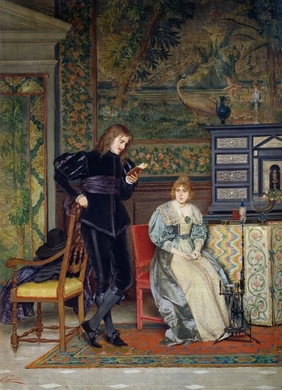 Escena interior del siglo XVI de Odoardo or Edoardo Gelli