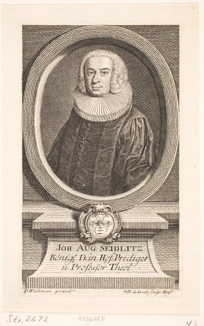 Johan August Seidlitz, Pastor de Odvardt Helmoldt de Lode