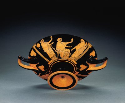 Kylix de figuras rojas del Ático, c.470 a.C. de Oedipus Painter (attr. to)