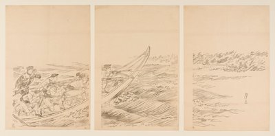 Un conflicto en el río Yalu de Ogata Gessan