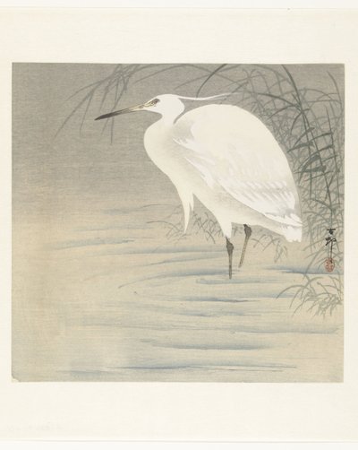 Garceta común de Ohara Koson