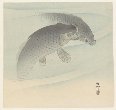 dos carpas de Ohara Koson