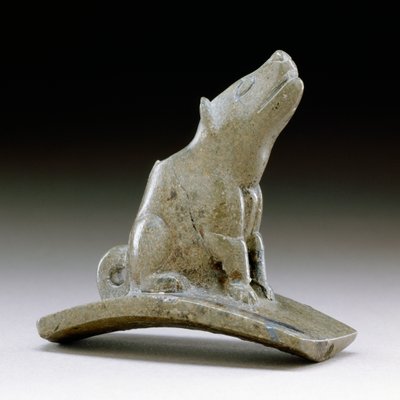 Pipa de plataforma de coyote, 200 a.C.-100 d.C. de Ohio Hopewell culture