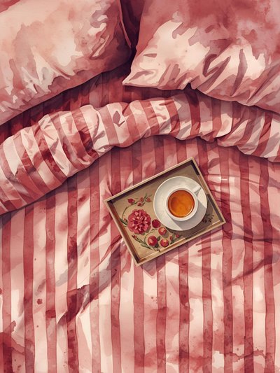 Una acogedora cama para tomar el té por la mañana de Ohkimiko