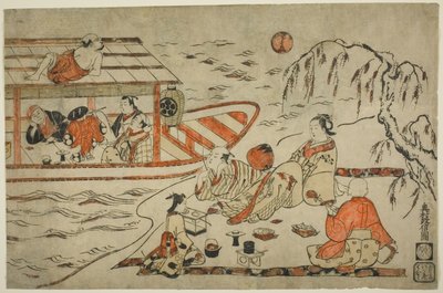 Refrescándose en una Noche de Verano de Okumura Masanobu