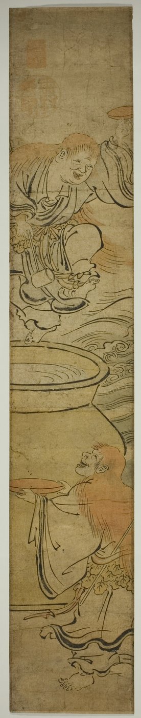 Duendes borrachos (Shôjô) de Okumura Masanobu