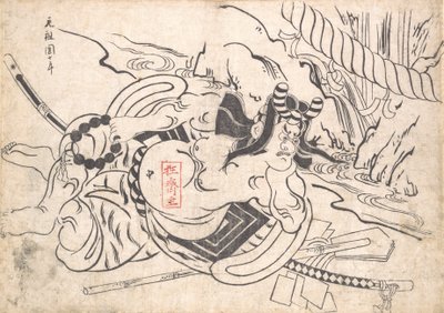 Ichikawa Danjuro I como Soga Goro, ca. 1710 de Okumura Masanobu