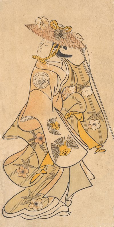 Actor Sanjo Kantaro 1697-1763 como una mujer, ca. 1730 de Okumura Toshinobu
