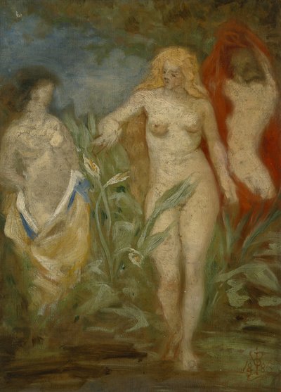 Chicas ninfa de Olaf Isaachsen