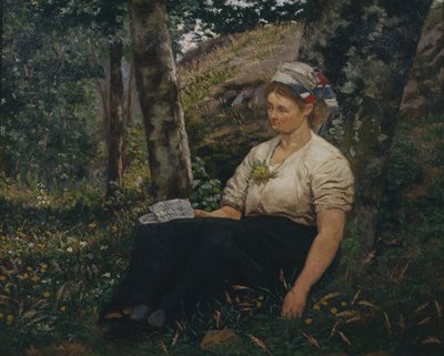 La carta (óleo sobre lienzo) de Olaf Isaachsen