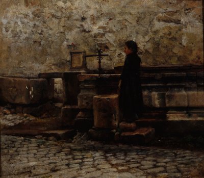 Desde Rothenburg (óleo sobre lienzo) de Olav Rusti
