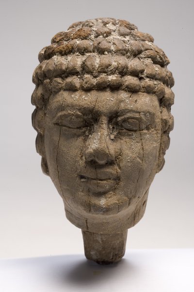 Cabeza de un hombre (madera) de Old Kingdom Egyptian