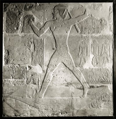 Noble cazando en el Nilo, 2600-2500 a.C. (caliza) de Old Kingdom Egyptian