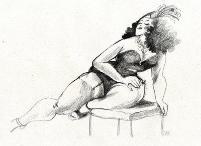 Glamour pin-up con curvas de Olga Skomorokhova