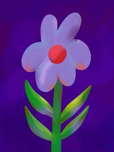 Flor de color púrpura intenso de Olga Skomorokhova