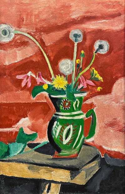 Jarra con flores de Olga Vladimirovna Rozanova