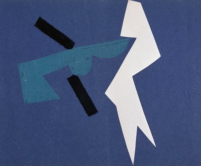 Guerra Universal: Obra de collage de Olga Rosanova, enero de 1916 de Olga Wladimirowna  Rosanowa