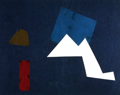 Guerra Universal: Obra de collage de Olga Rosanova, enero de 1916 de Olga Wladimirowna  Rosanowa