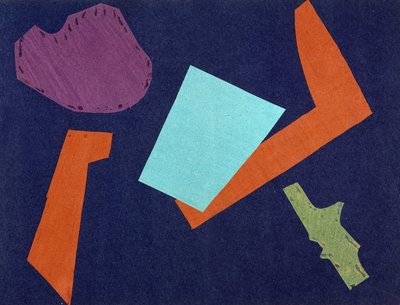 Guerra Universal: Obra de collage por Olga Rosanova, enero de 1916 de Olga Wladimirowna  Rosanowa