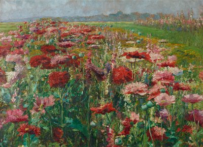 Amapola floreciente de Olga Wisinger Florian