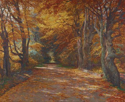Praterallee en otoño de Olga Wisinger Florian