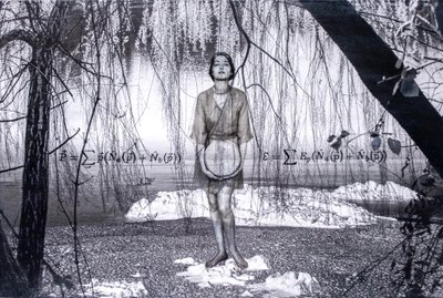 Antimateria, 2022 (técnica mixta sobre lienzo) de Olivia Gozzano
