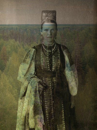 Russkie krasavitsy, 2024 (técnica mixta digital) de Olivia Gozzano