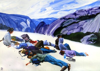 Le-nouveau-monde, 2012 (acrílico sobre lienzo) de Olivier Morel