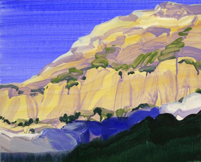 Leukerbad 10, 2012 (acrílico sobre lienzo) de Olivier Morel