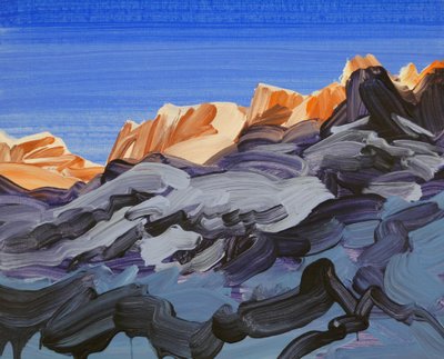 Leukerbad 11, 2012 (acrílico sobre lienzo) de Olivier Morel