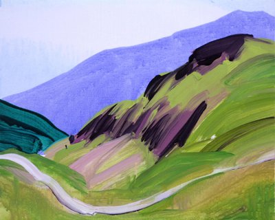 Leukerbad 12, 2012 (acrílico sobre lienzo) de Olivier Morel