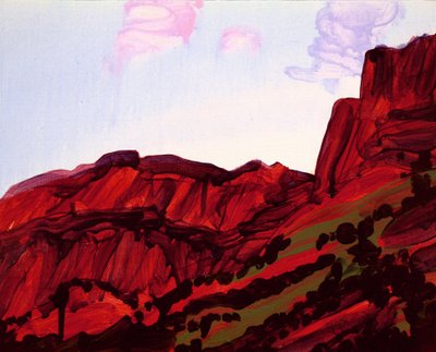 Leukerbad 16, 2012 (acrílico sobre lienzo) de Olivier Morel