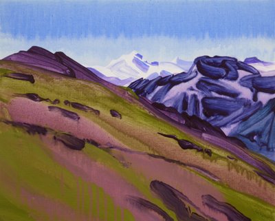 Leukerbad 18, 2012 (acrílico sobre lienzo) de Olivier Morel