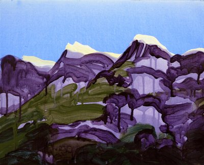 Leukerbad 20, 2012 (acrílico sobre lienzo) de Olivier Morel