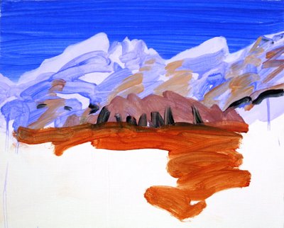 Leukerbad 21, 2012 (acrílico sobre lienzo) de Olivier Morel