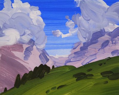 Leukerbad 24, 2012 (acrílico sobre lienzo) de Olivier Morel