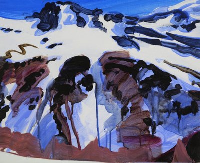 Leukerbad 25, 2012 (acrílico sobre lienzo) de Olivier Morel