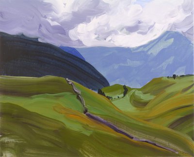 Leukerbad 26, 2014 (acrílico sobre lienzo) de Olivier Morel
