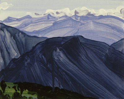 Leukerbad 28, 2014 (acrílico sobre lienzo) de Olivier Morel