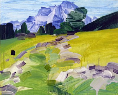 Leukerbad 36, 2017 (acrílico sobre lienzo) de Olivier Morel