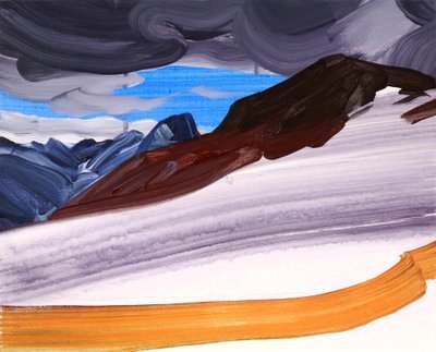 Leukerbad 5, 2012 (acrílico sobre lienzo) de Olivier Morel